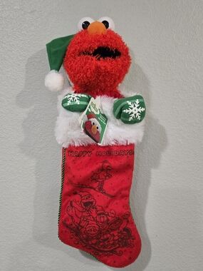 Kurt Adler Red Sesame Street Elmo Christmas Holiday Stocking